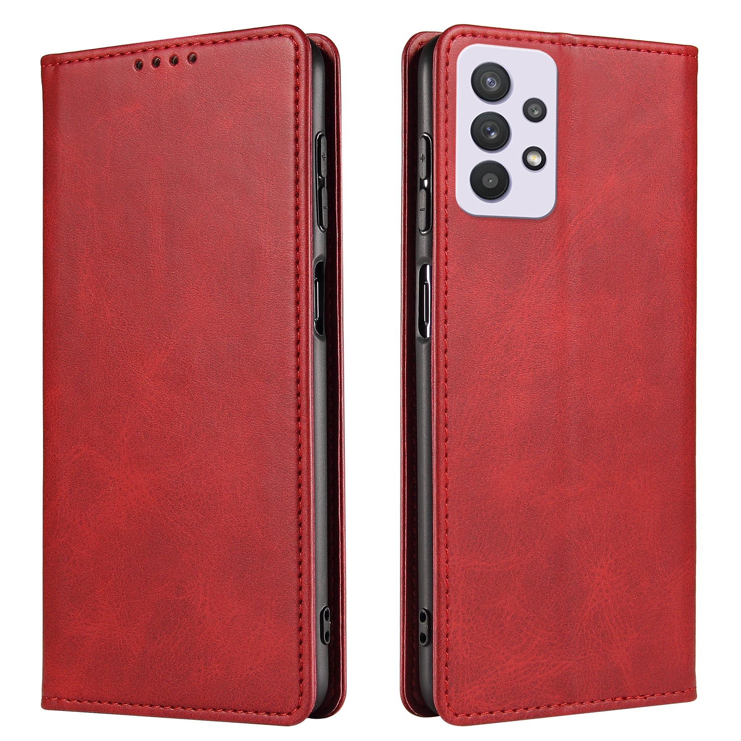 PU Leather Anti-fall Phone Case For Samsung Galaxy A33 5G Wallet Stand Calf Texture Protective Phone Cover PU Leather Anti-fall Phone Case For Samsung Galaxy A33 5G Wallet Stand Calf Texture Protective Phone Cover